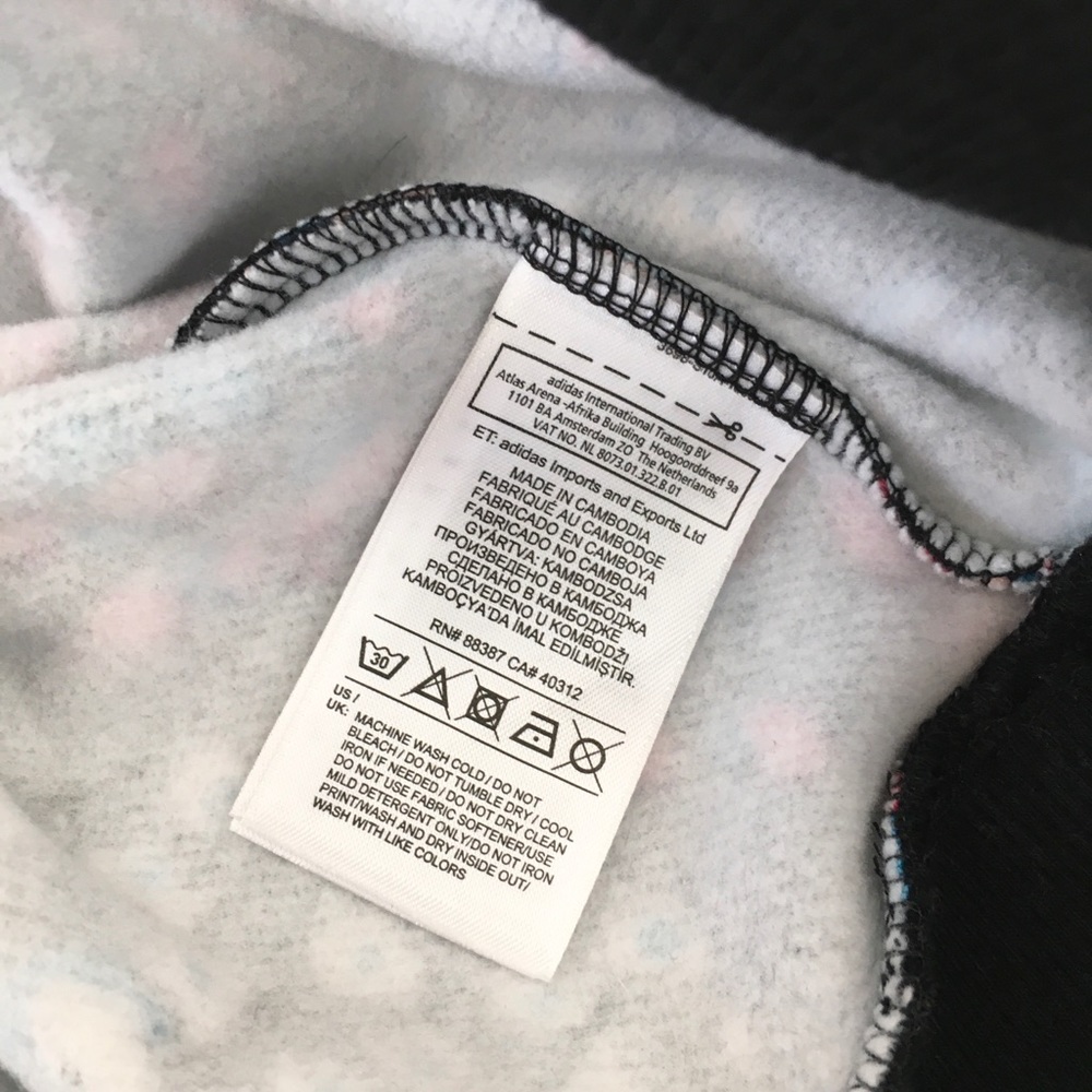 Rare Adidas Originals Floral Trefoil Sweatshirt - Picture 8 of 11